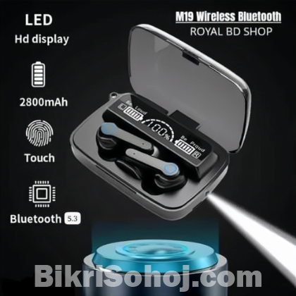 M19 TWS  Wireless Bluetooth 5.3 (অরজিনাল)